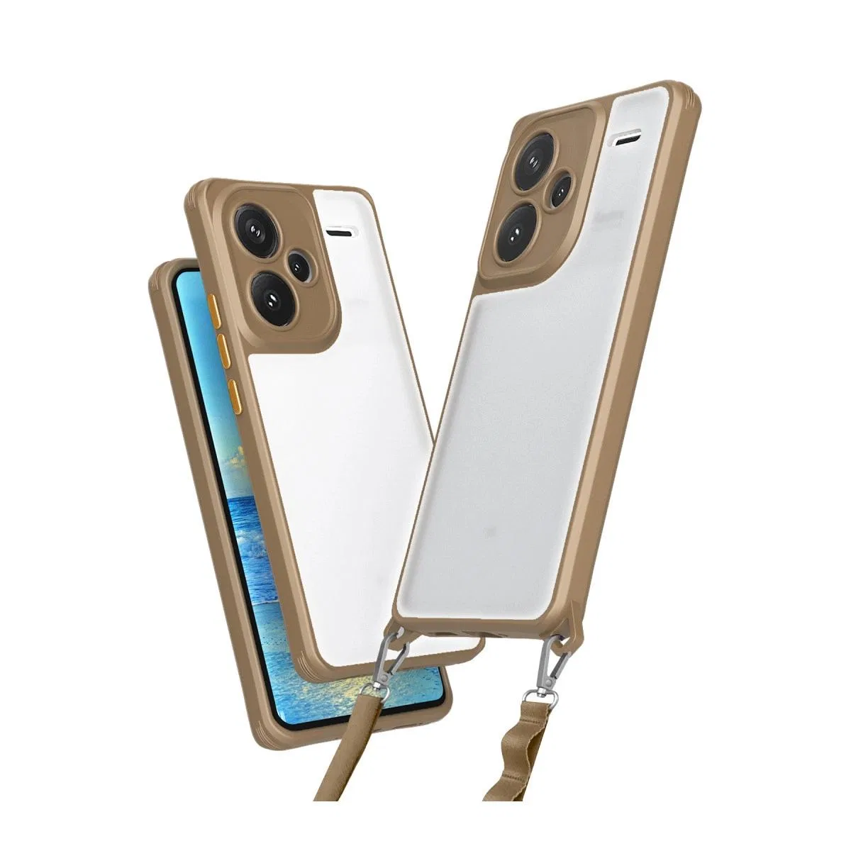 Xiaomi Redmi Note 13 Pro Plus Kılıf Penta Silikon Kılıf - Çöl Titanyum