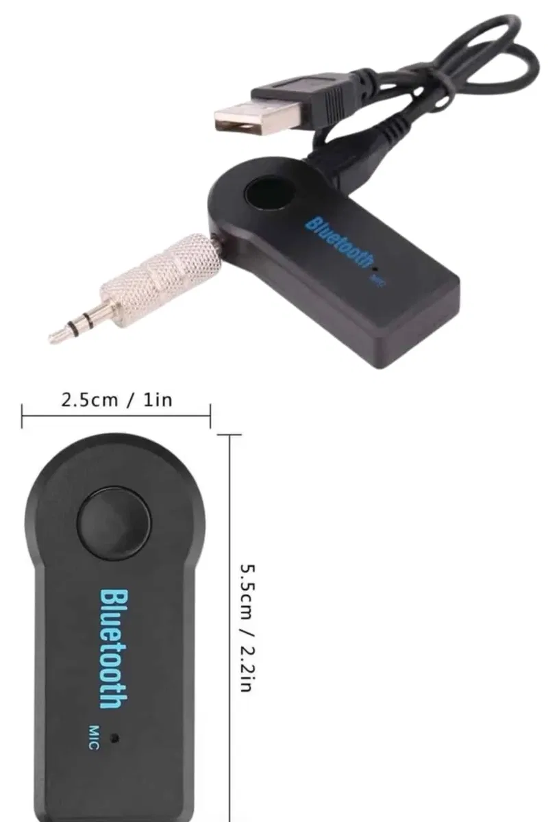 Bluetooth Araç Kiti Aux Çıkışlı Telefon Müzik Alıcı Tüm Cihazlara Uyumlu görsel 4