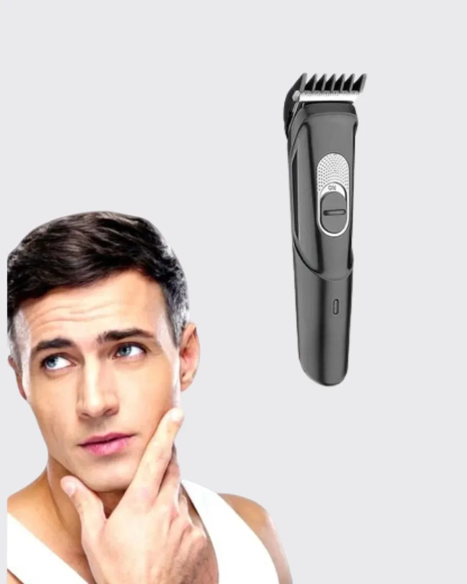 Kablosuz, Paslanmaz Çelik Bıçaklı Profesyonel Saç ve Sakal Tıraş Makinesi – Sessiz, Güçlü ve Ergonomik görsel 5