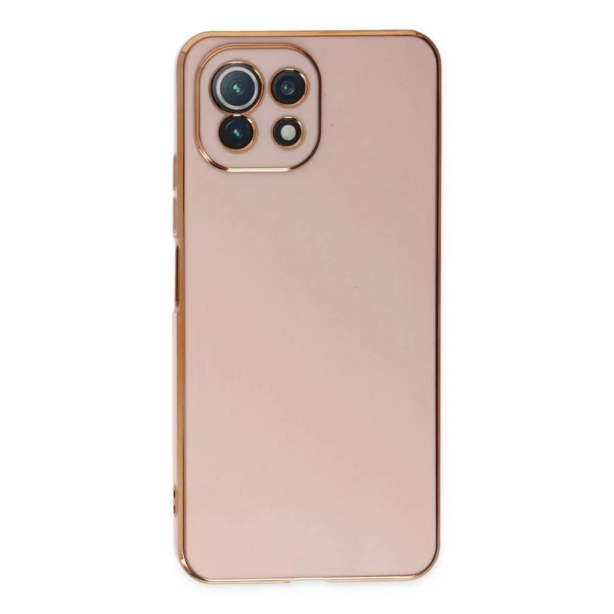 Xiaomi Mi 11 Lite Kılıf Volet Silikon - Pembe görsel 2