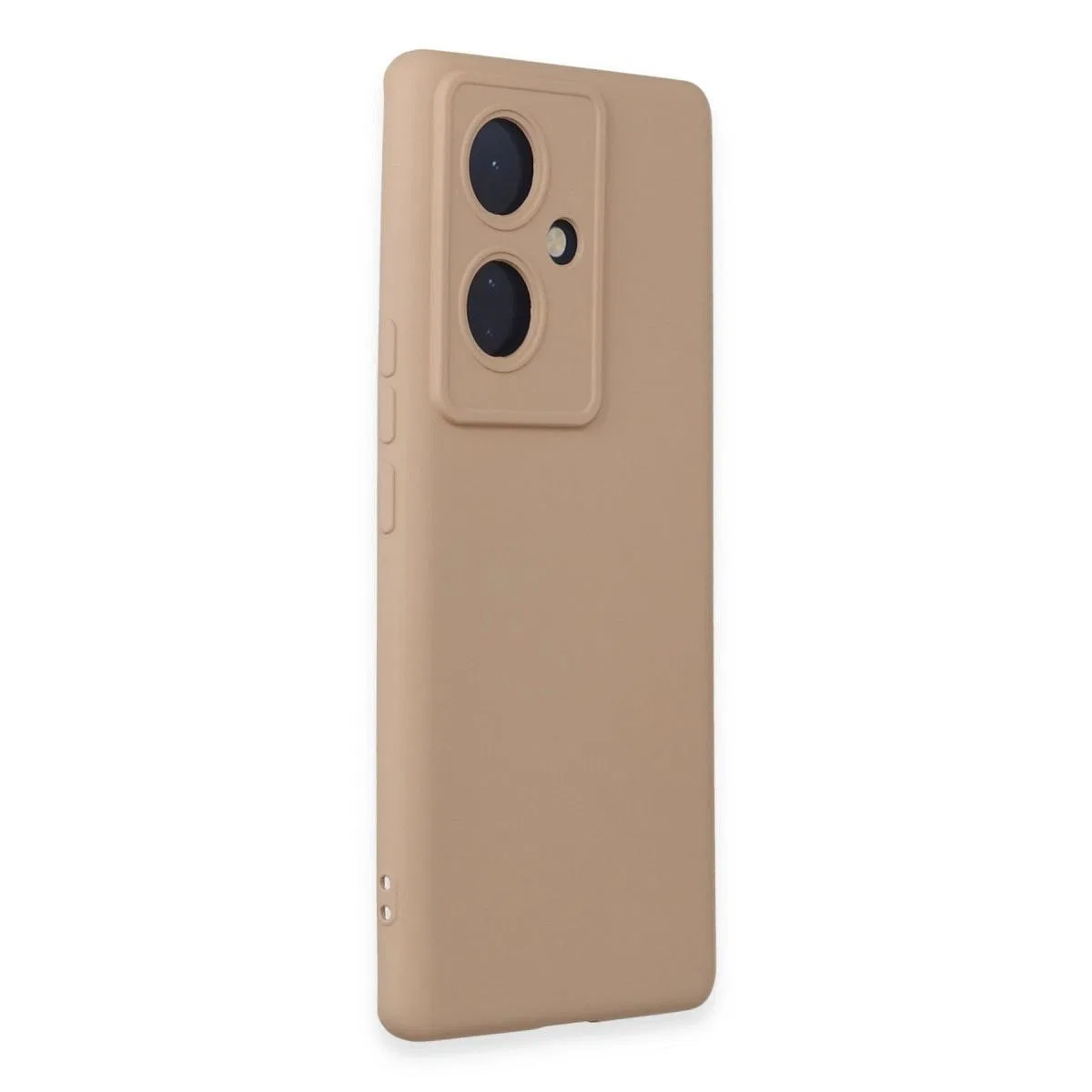 Vivo V29 Lite Kılıf Nano İçi Kadife Silikon - Pudra görsel 2