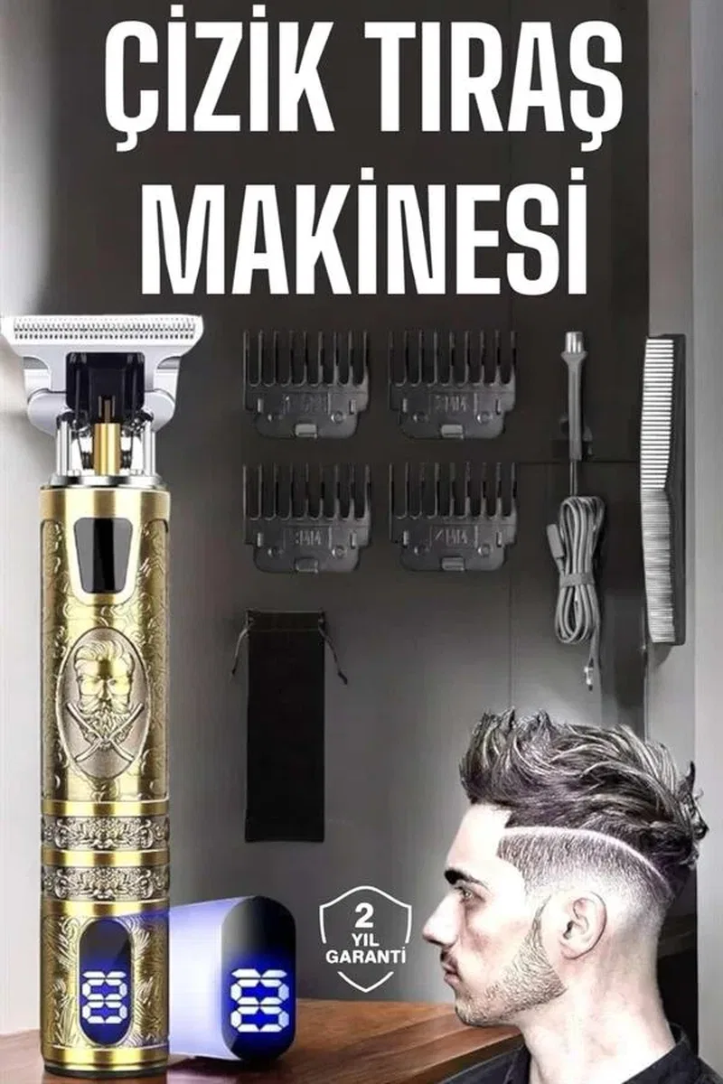 Çizik Tıraş Makinesi Şarjlı Paslanmaz Çelik Bıçaklı Uzun Ömürlü görsel 2