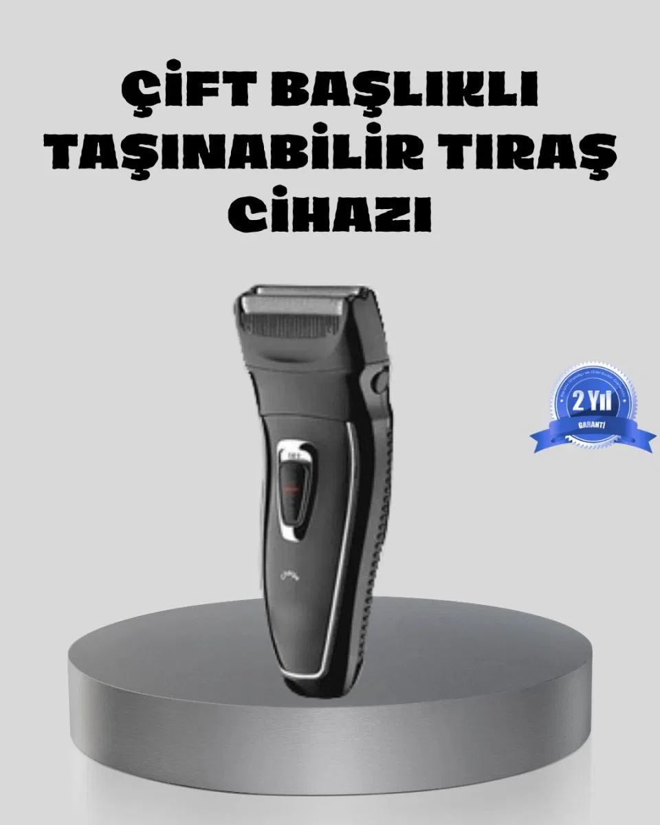 Erkek Tıraş Makinesi Kablosuz Kuru Tıraş Folyo Başlık Yıkanabilir Gövde