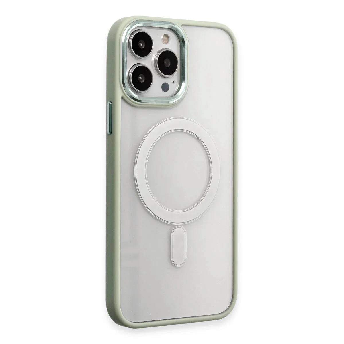 Apple İphone 15 Pro Max Kılıf Room Magneticsafe Silikon - Su Yeşili