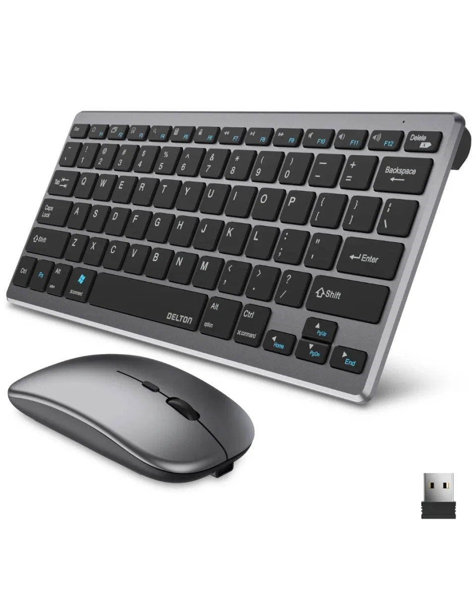 Bluetooth Ve 2. 4g Destekli Kablosuz Klavye Mouse Seti Şarj Edilebilir görsel 4