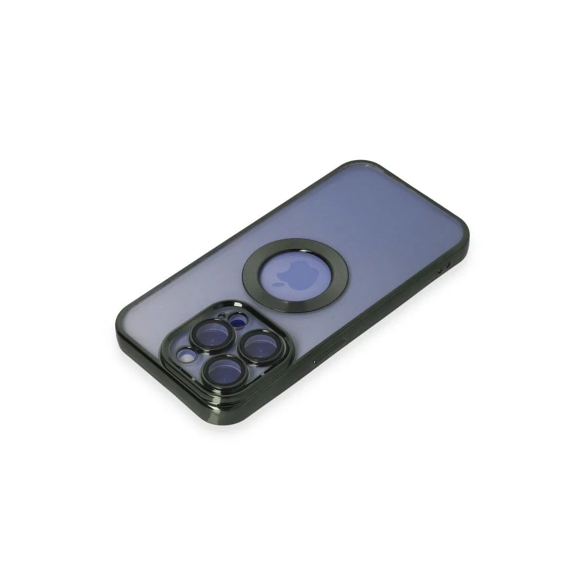 Apple İphone 15 Pro Max Kılıf Slot Silikon - Köknar Yeşili görsel 3