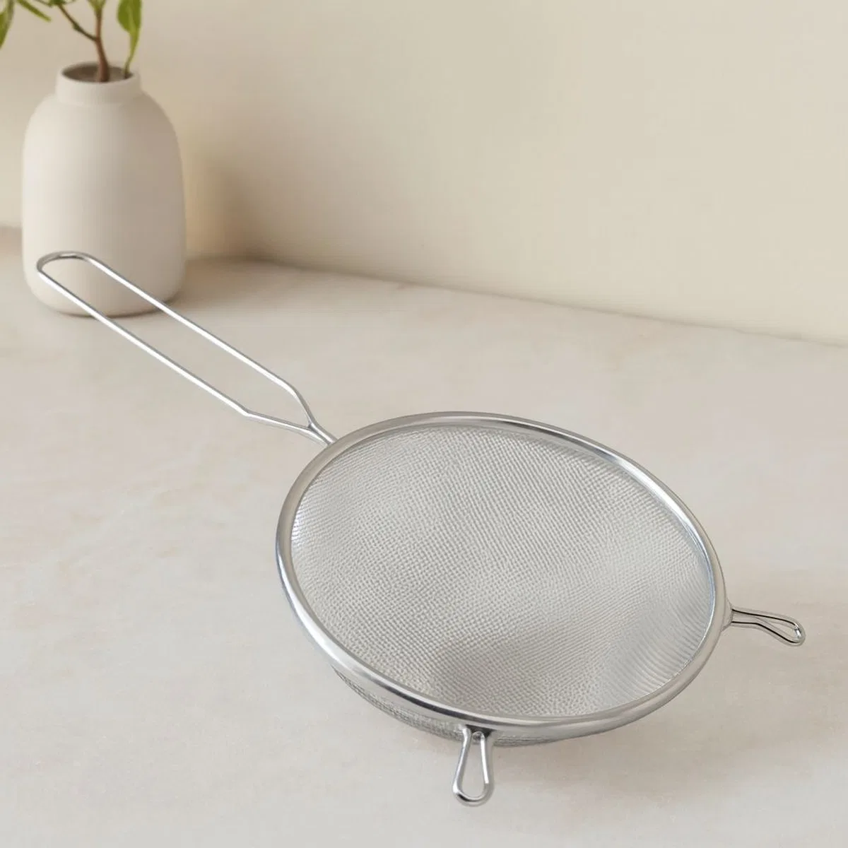 16 cm Metal Saplı Tel Süzgeç (Kulaklı) görsel 2