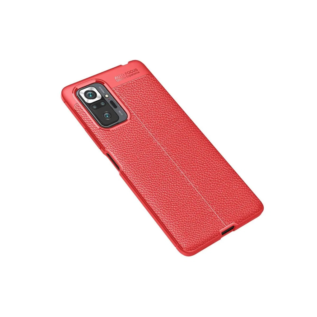 Xiaomi Redmi Note 10 Pro Kılıf Auto Focus Kapak - Kırmızı görsel 2