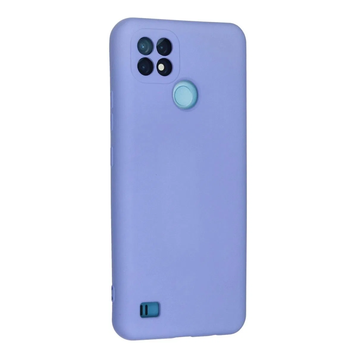 Realme C21 Kılıf Nano İçi Kadife Silikon - Lila