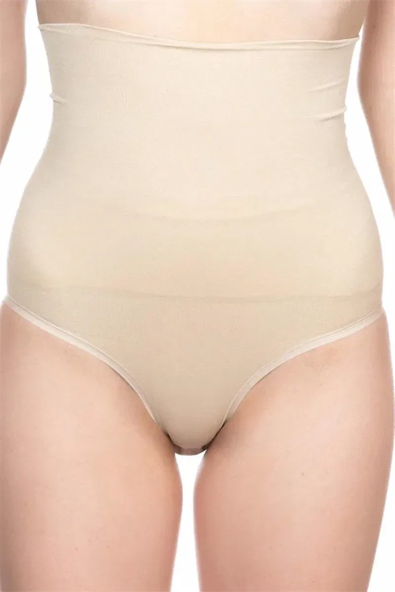 Ten Double Yüksek Bel Çıtçıtlı Slip Korse
