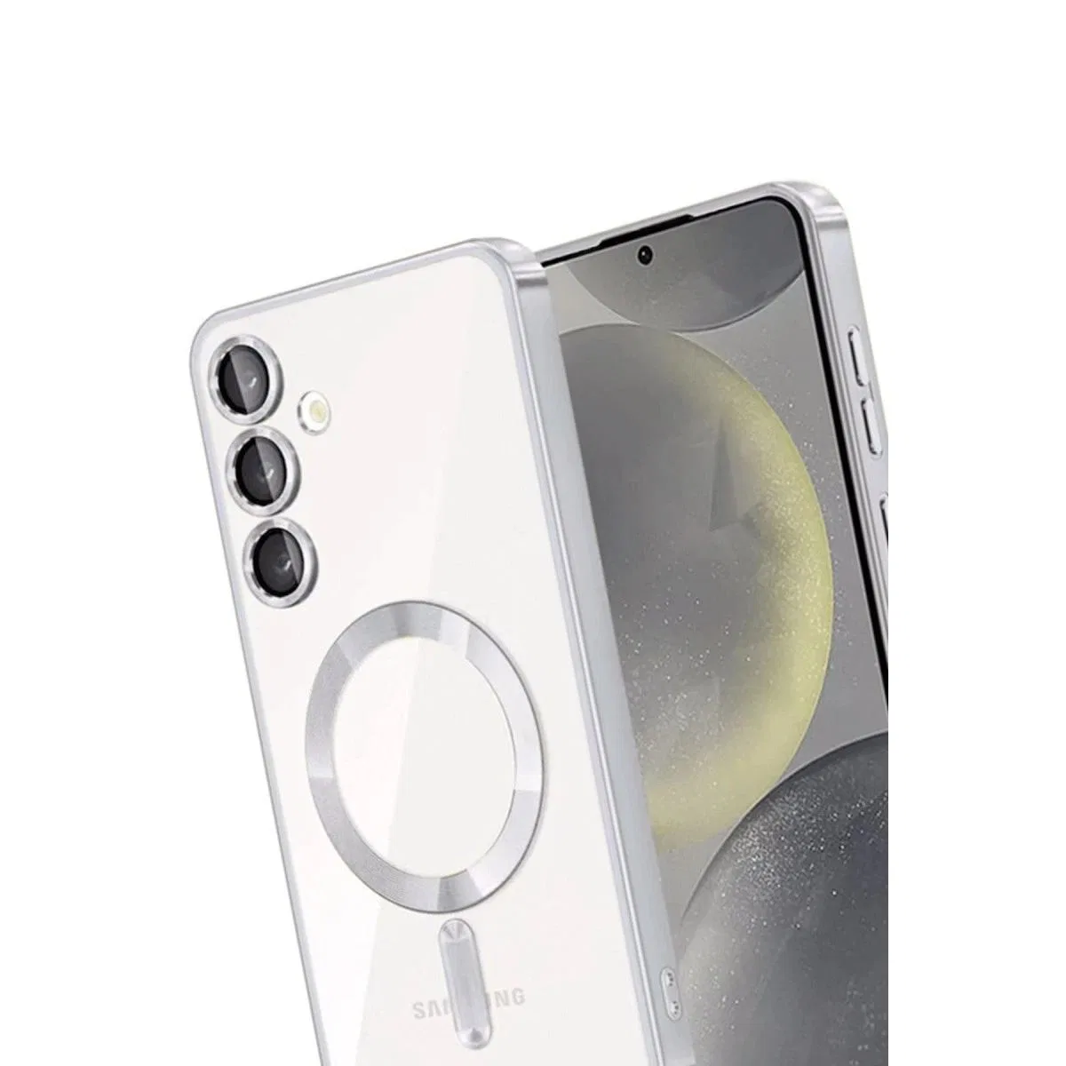 Samsung Galaxy A16 5g Kross Magneticsafe Kapak - Gümüş görsel 3