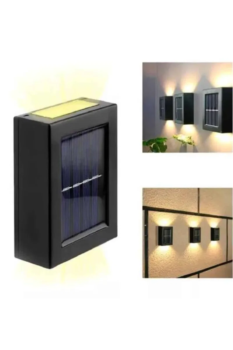Solar Güneş Enerjili Çift Taraflı Duvar Lambası Çift Taraflı Duvar Lamba Güneş Enerjili Yeni Nesil görsel 5