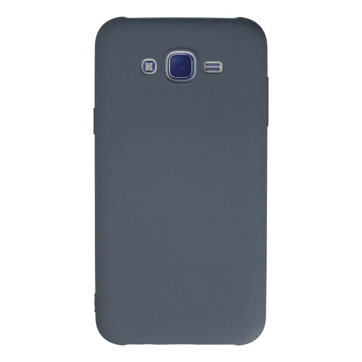 Samsung Galaxy J7 Kılıf Nano İçi Kadife Silikon - Gri