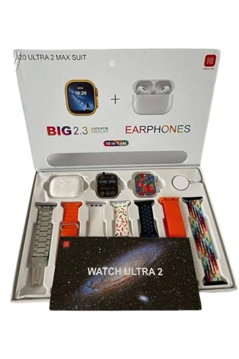 9 Ultra Akıllı Saat 49mm 2inç Ekran 7 Kordonlu ve Bluetooth Kulaklık görsel 3