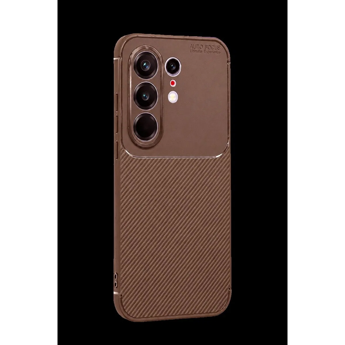 Tecno Camon 50 Pro 5g Auto Focus Karbon Kapak - Kahverengi görsel 3