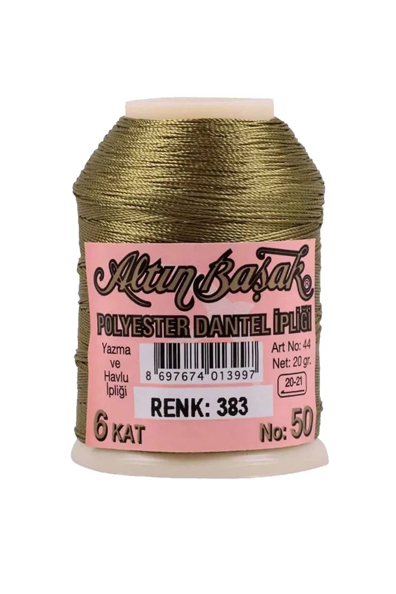 3 Adet Altınbaşak Oya ve Dantel İpi 20 gr - Royaleks - No: 383 görsel 3