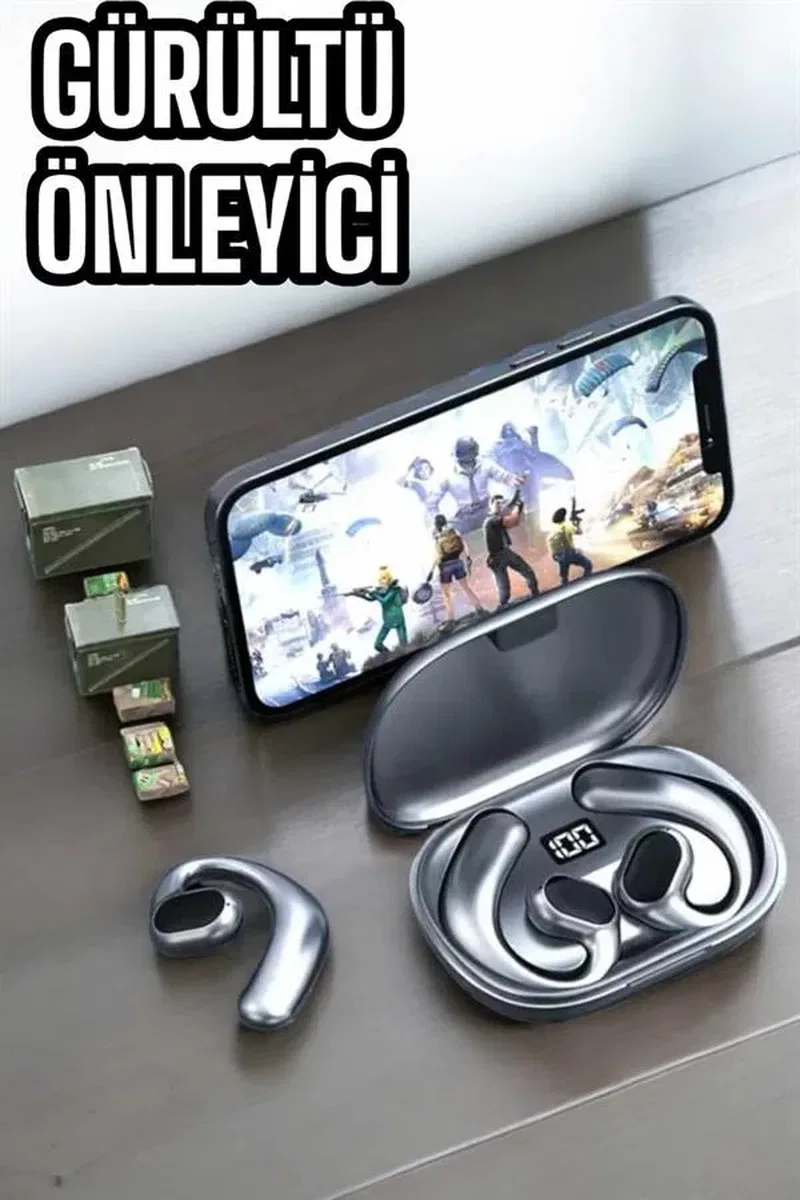 Bluetooth Kulaklık Küpe Görünümlü Yüksek Ses Kaliteli Gamer Kulaklık görsel 4