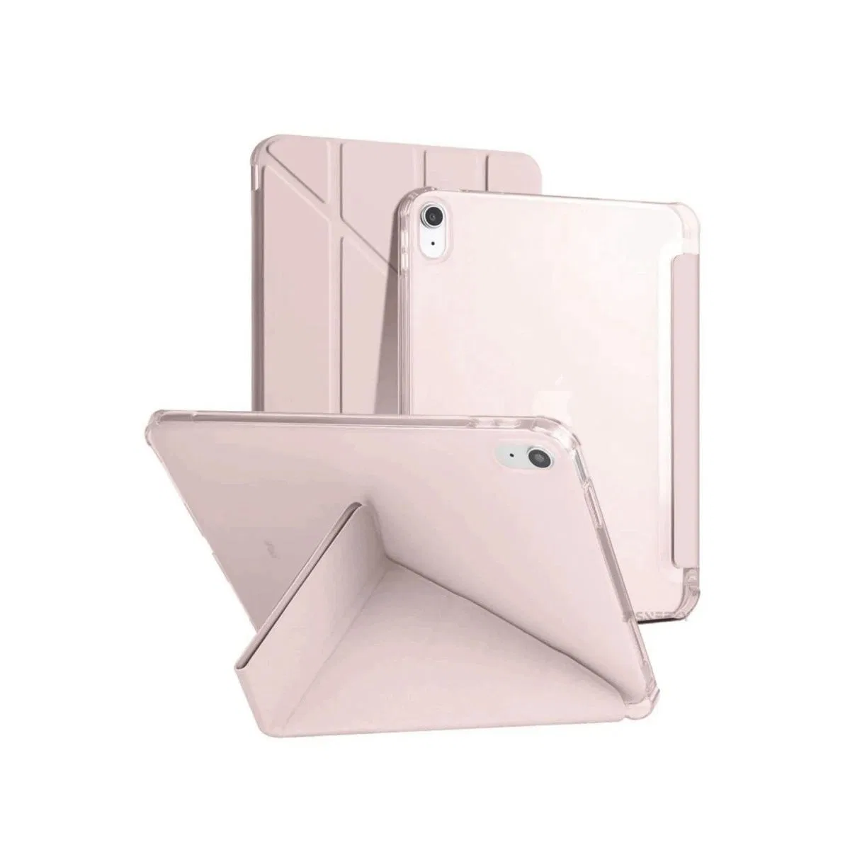 Apple İpad 2022 10. 9 (10. nesil) Kılıf Kalemlikli Mars Tablet Kılıfı - Rose Gold görsel 2