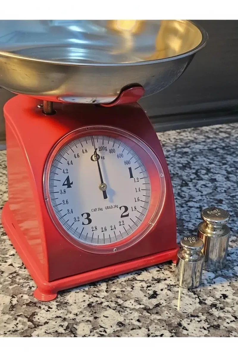 5 Kg Retro Nostalji Mutfak Tartısı og Terazi görsel 3