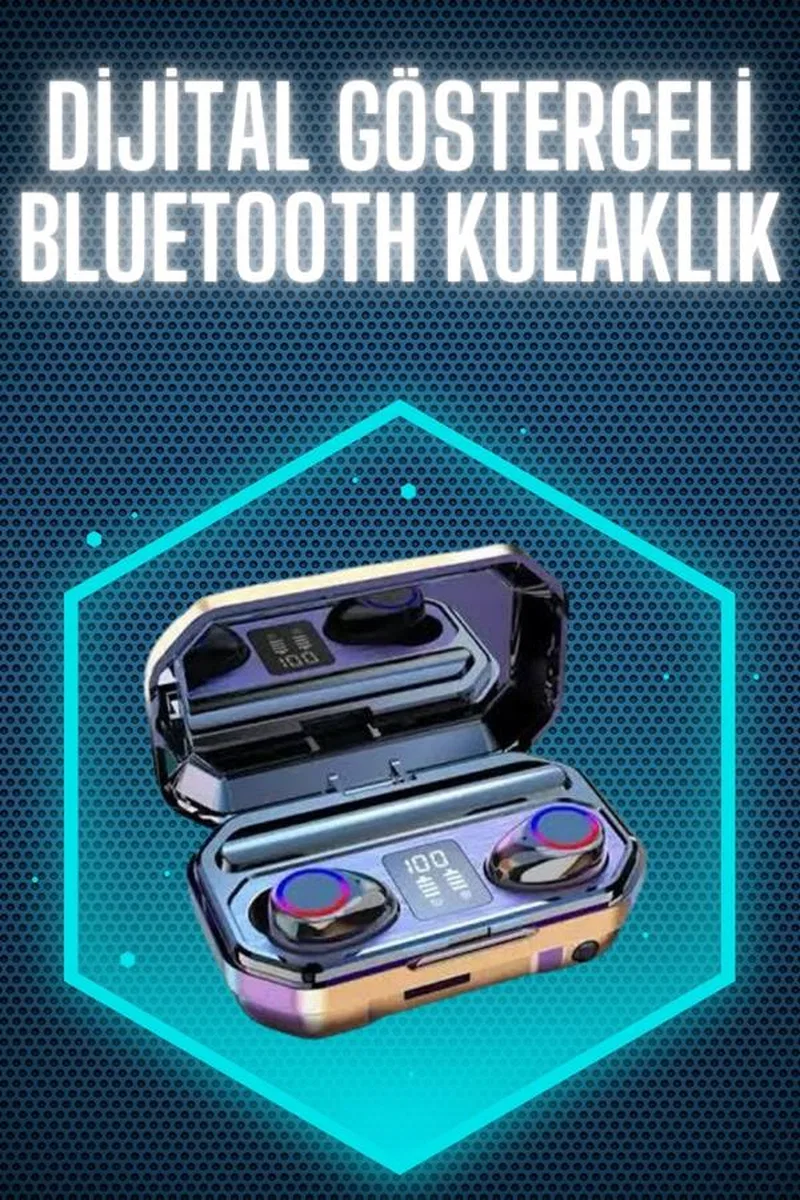Bluetooth Kulaklık Android ve İOS Uyumlu ANC Özellikli Dijital Şarj Göstergeli görsel 2