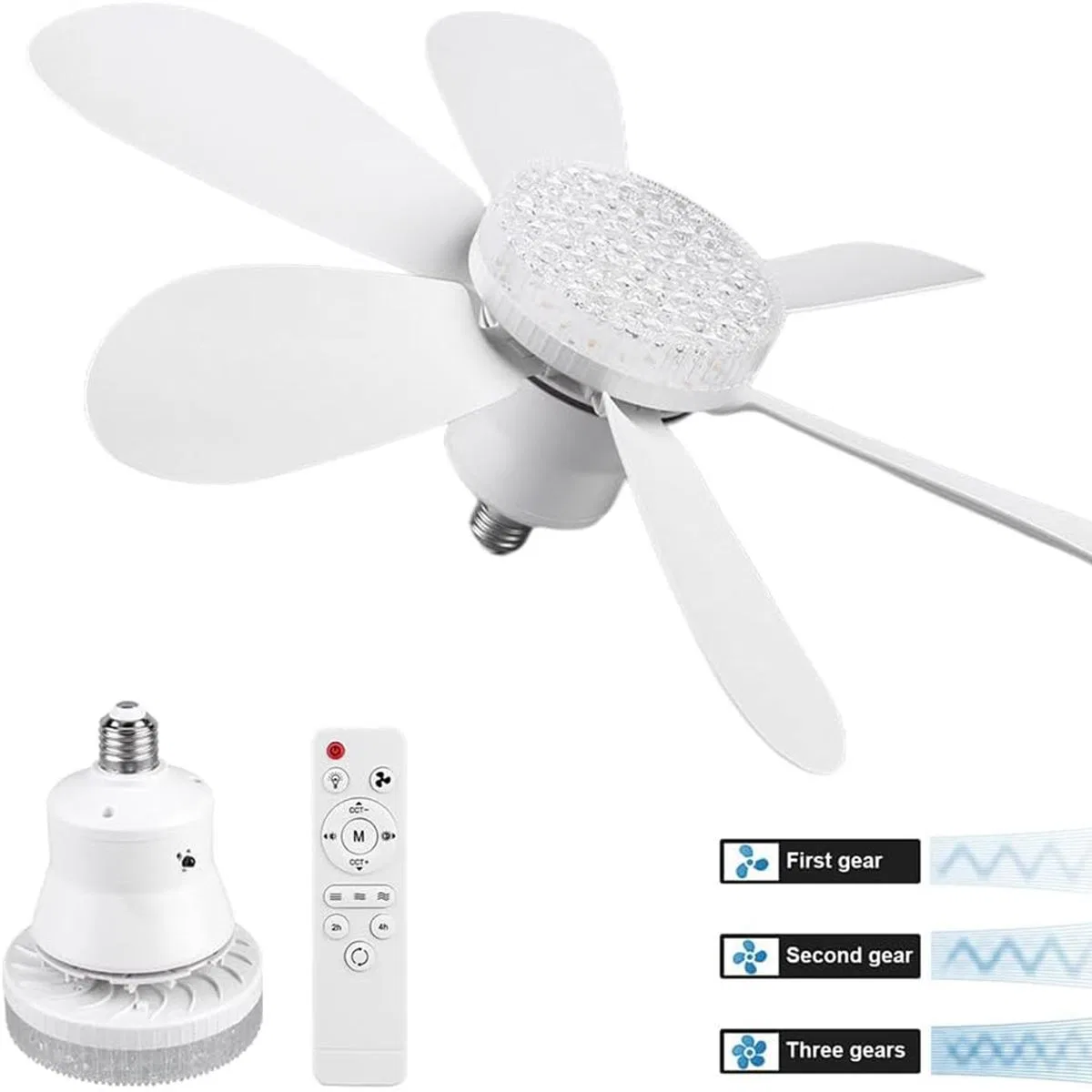 Kumandalı 2in1 LED Tavan Vantilatörlü Avize görsel 3