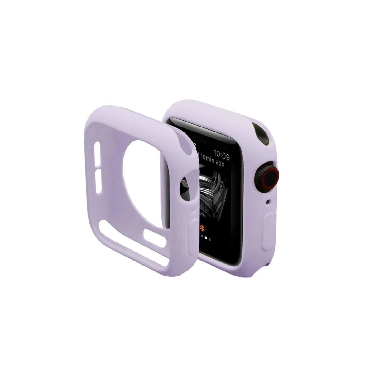 Apple Watch 44mm Silikon Alt Kasa - Lila