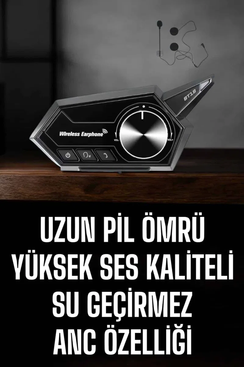 Motorcu Kulaklığı Kask Kulaklığı ANC Özelliği Sesli Görüşme Özelliği görsel 2