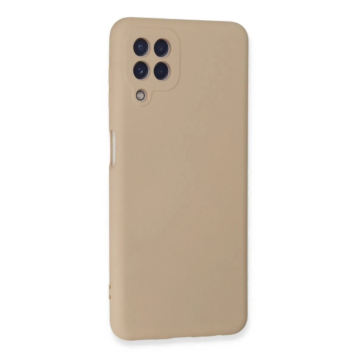 Samsung Galaxy A22 Kılıf Nano İçi Kadife Silikon - Pudra görsel 2