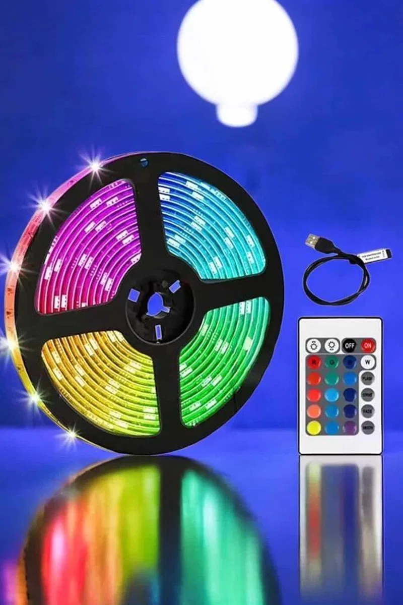 Smart Şerit Led Tv Arkası Renkli Kumandalı 10 Metre görsel 5
