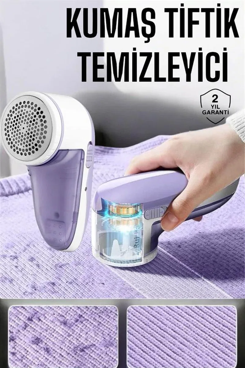 Tiftik Temizleme Makinesi USB Şarjlı Tüy Toplayıcı Kablosuz görsel 2