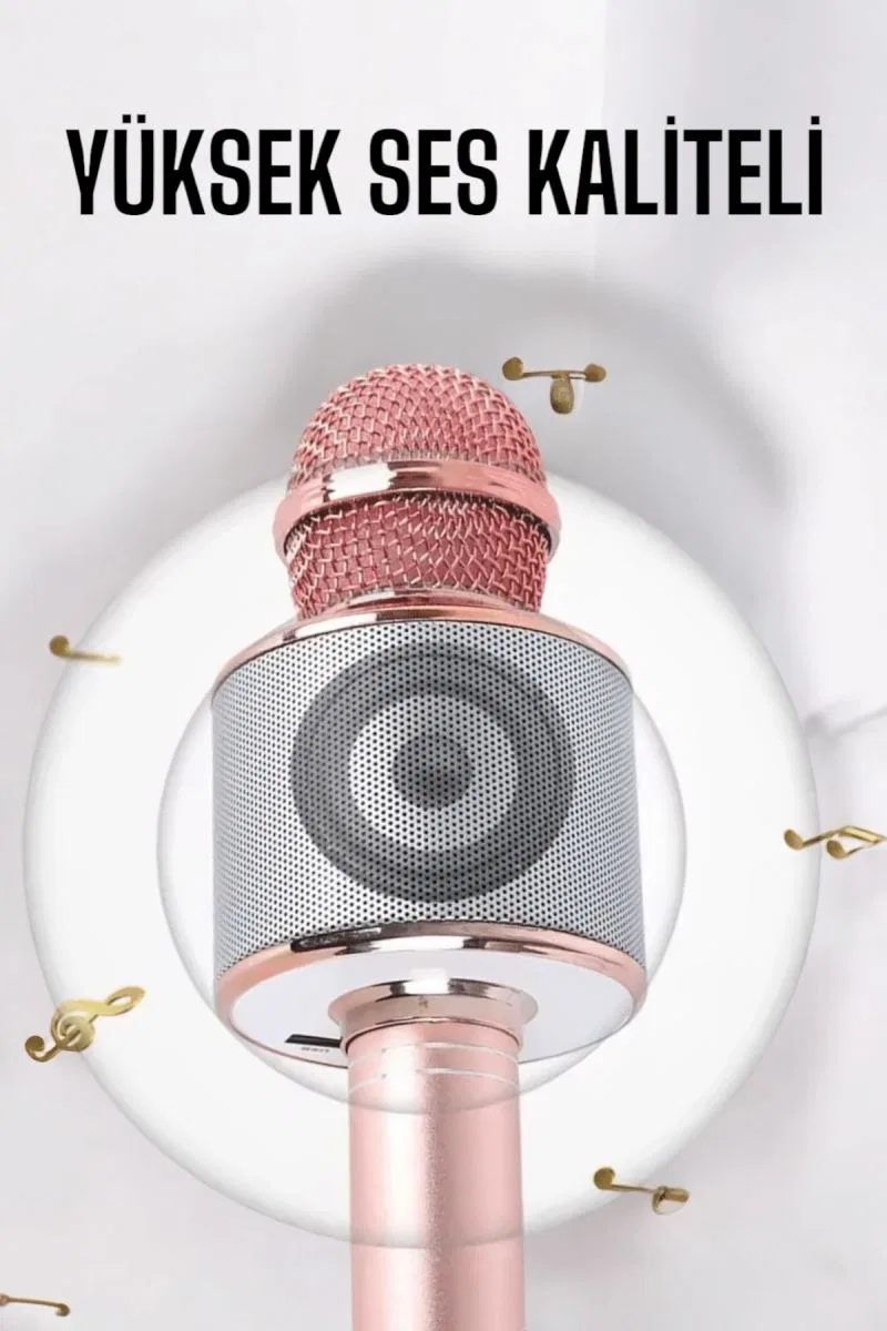 Taşınabilir Bluetooth Karaoke Mikrofon: Hafıza Kart Girişli, Etkileyici Performans görsel 4