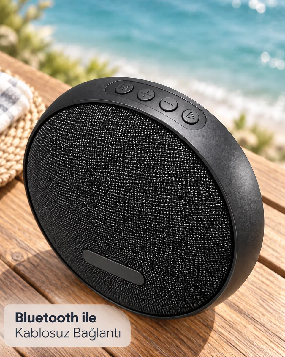 Stereo Eşleştirme Destekli Kablosuz Hoparlör Bluetooth USB ve TF Kart Uyumluluğu