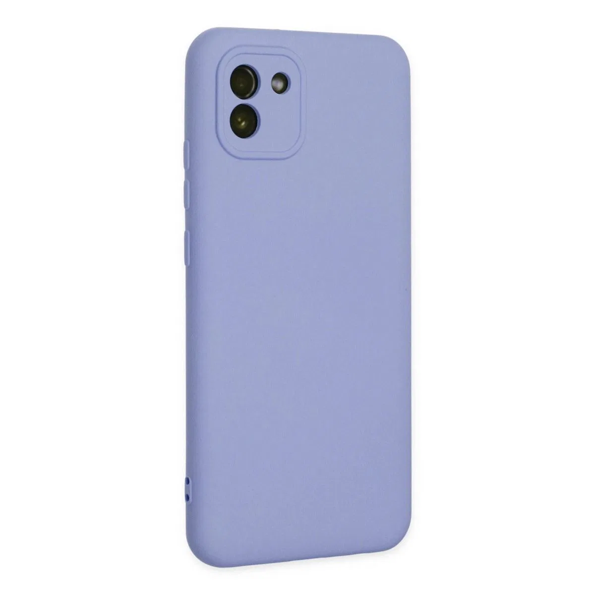 Samsung Galaxy A03 Kılıf Nano İçi Kadife Silikon - Lila görsel 2