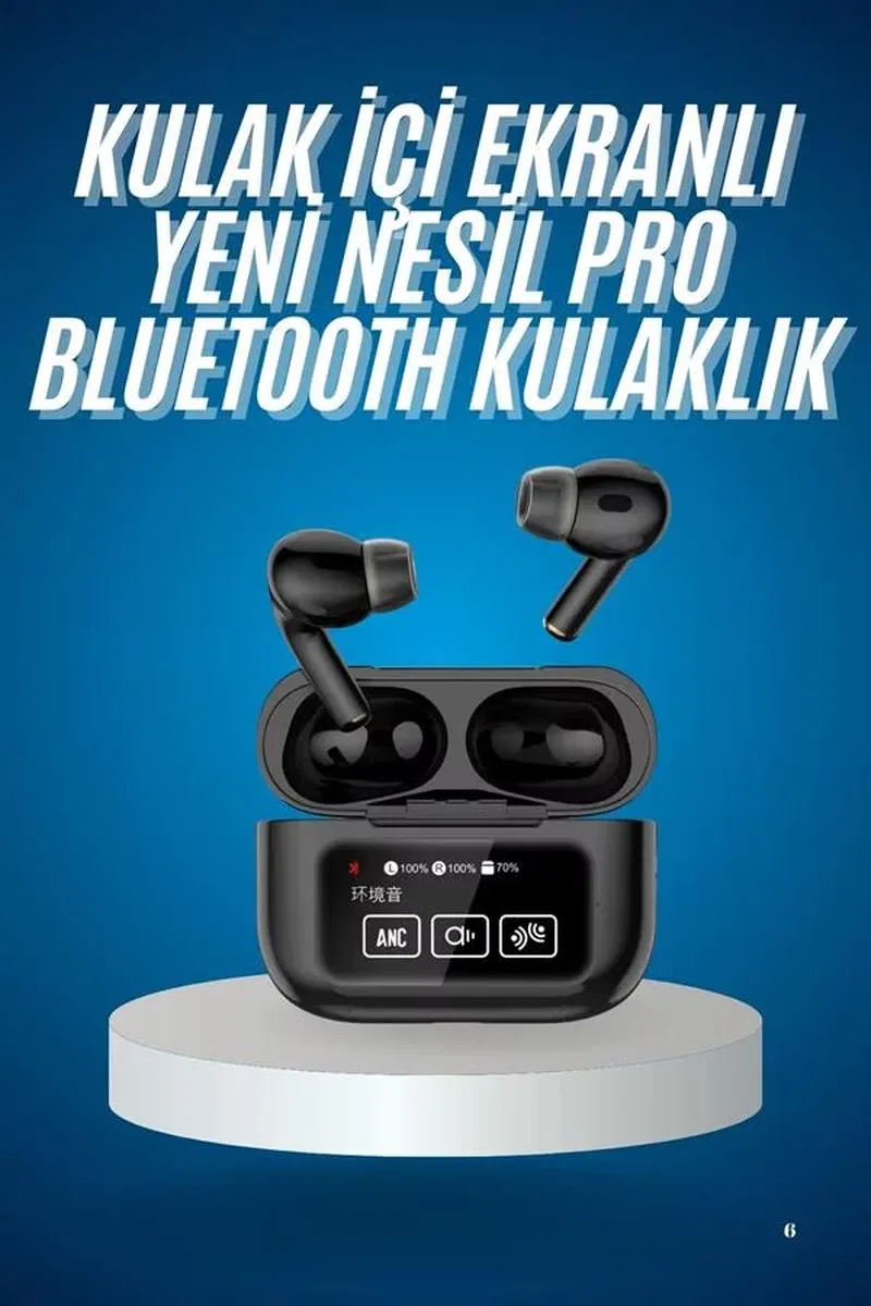 Kablosuz Bluetooth Kulaklık Pro Yeni Nesil Dokunmatik Kontrol görsel 2