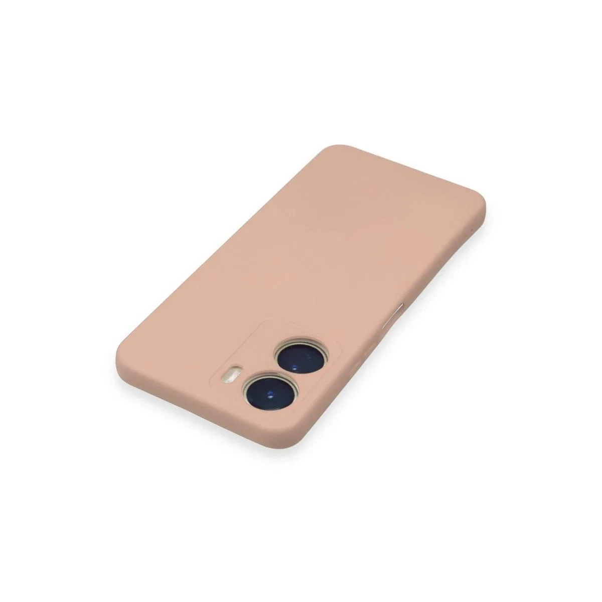 Vivo Y16 Kılıf Nano İçi Kadife Silikon - Pudra görsel 4