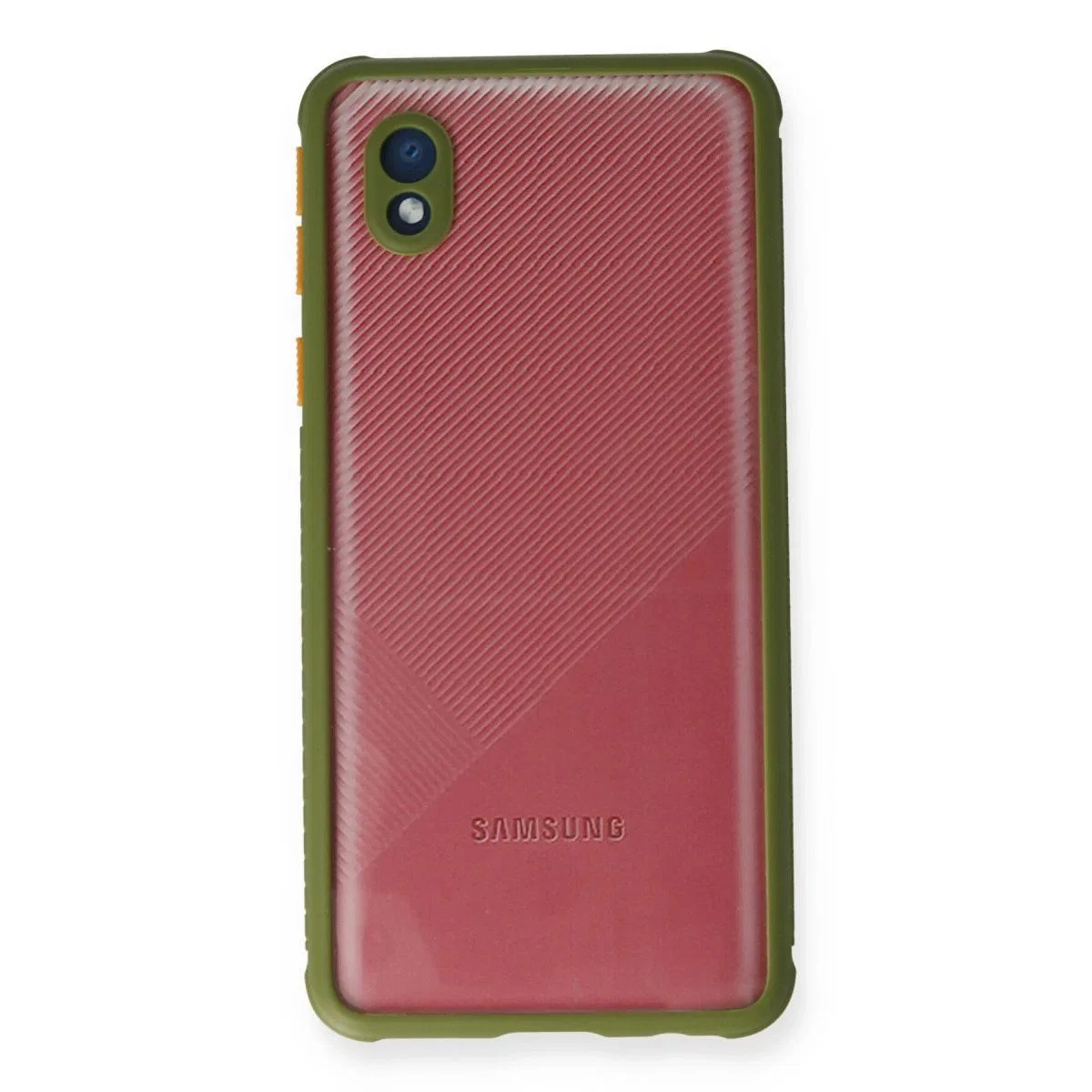 Samsung Galaxy A01 Core Kılıf Miami Şeffaf Silikon - Yeşil görsel 2