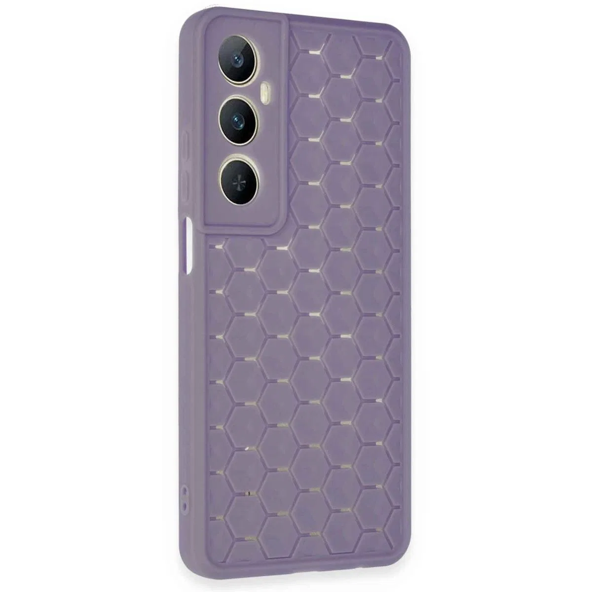 Realme C65 Kılıf Petek Silikon Kapak - Lila görsel 2