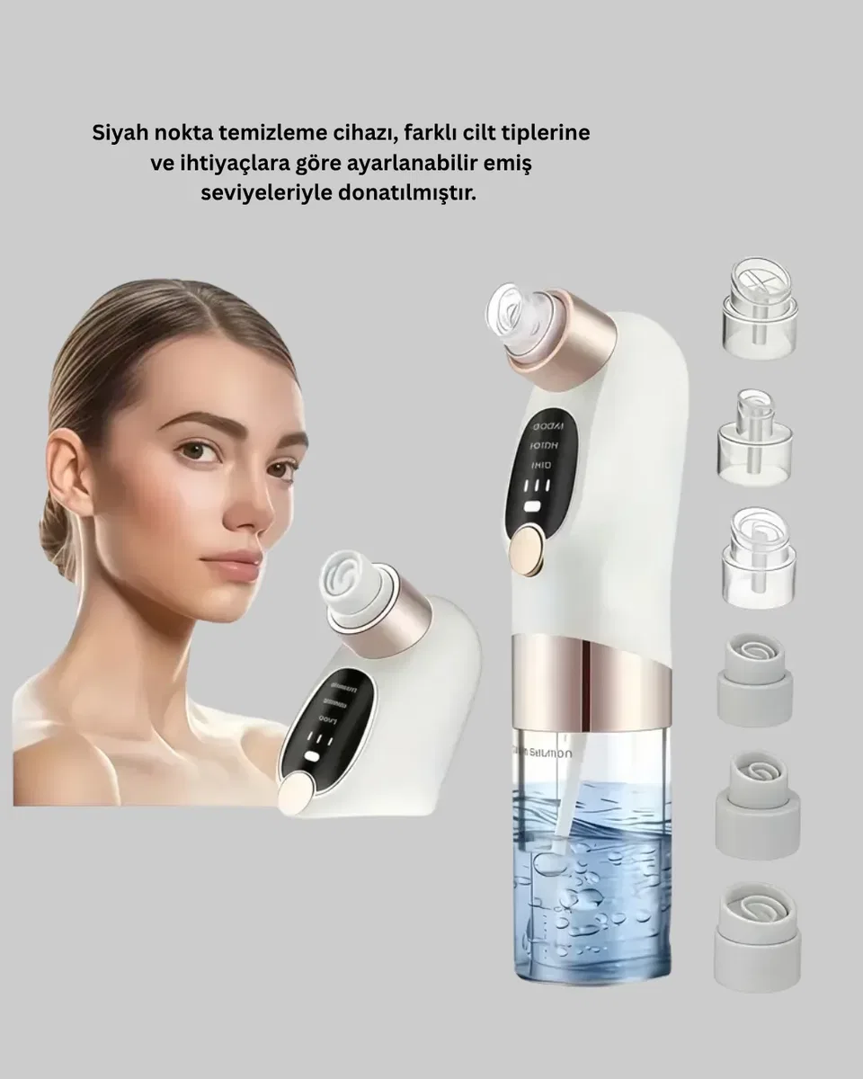 Vakum Teknolojili Siyah Nokta Temizleyici – Cilt Tonu Eşitleyen Masajlı Cilt Bakım Cihazı görsel 5