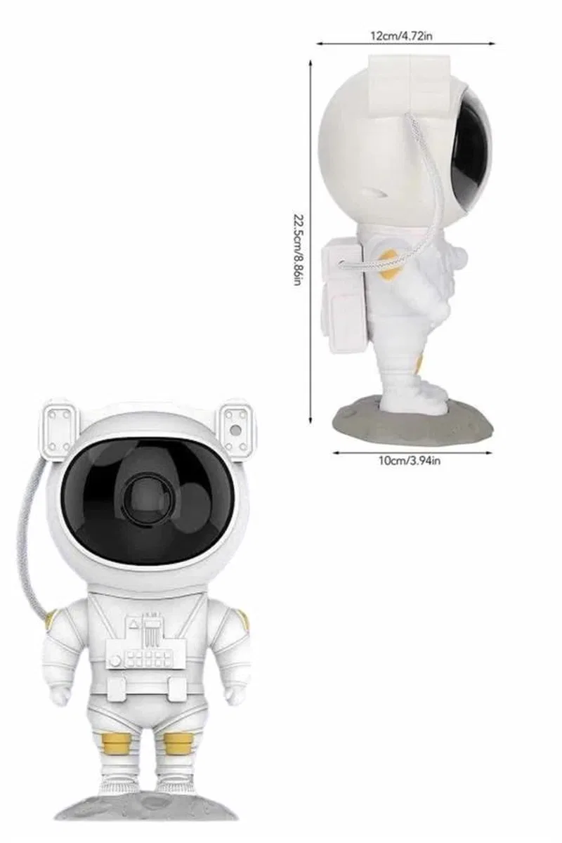 Astronot Şeklinde Bluetooth Hoparlör Gökyüzü Kumandalı Aydınlatma Lamba görsel 4