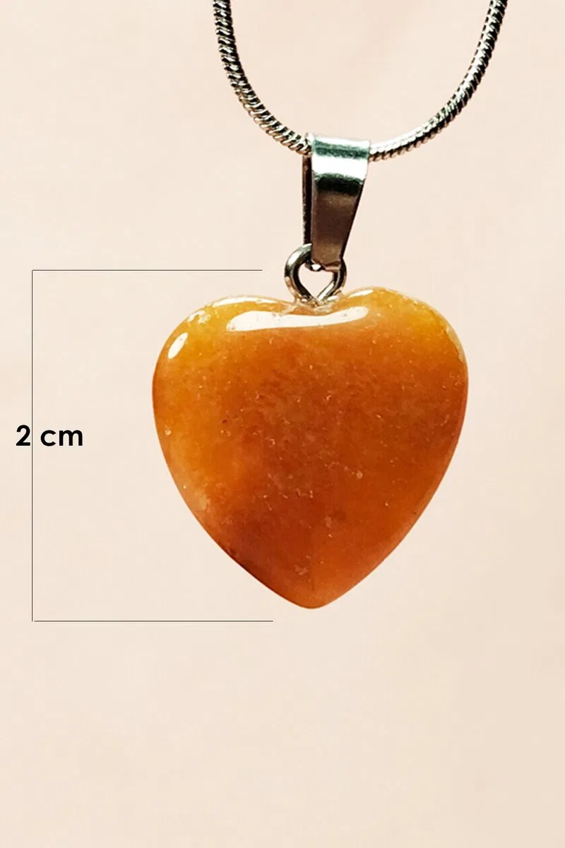 Aragonit Doğal Taşı Zincirli El Yapımı Kolye Uç: 2 cm Zincir: 20 cm Kutulu görsel 2
