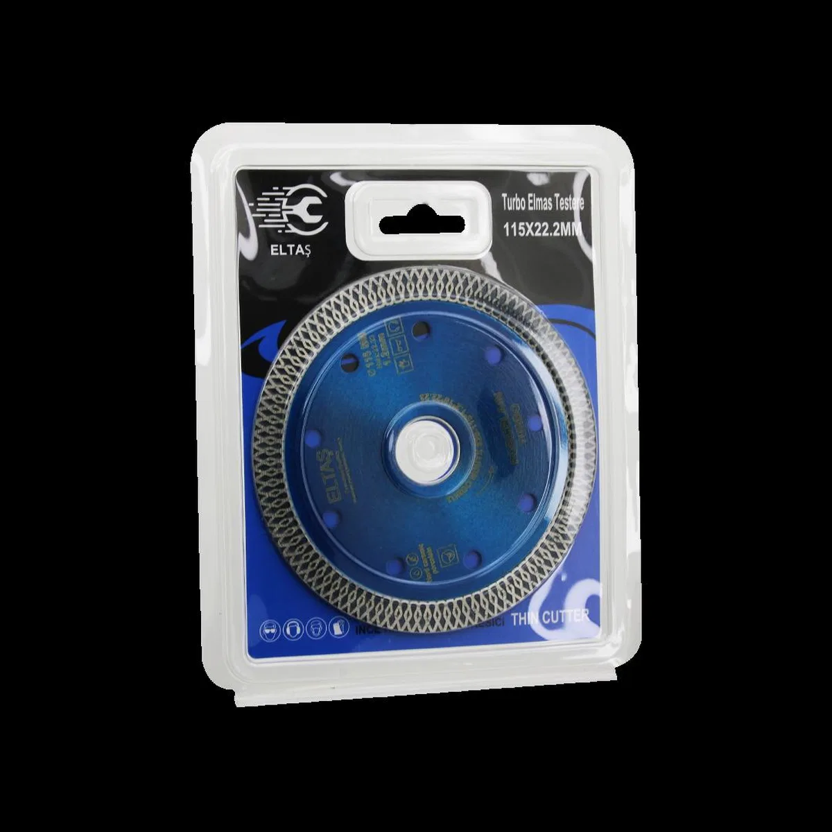 115x22. 2 mm Elmas Mermer Kesici Disk İnce Turbo 1. 2 mm görsel 2