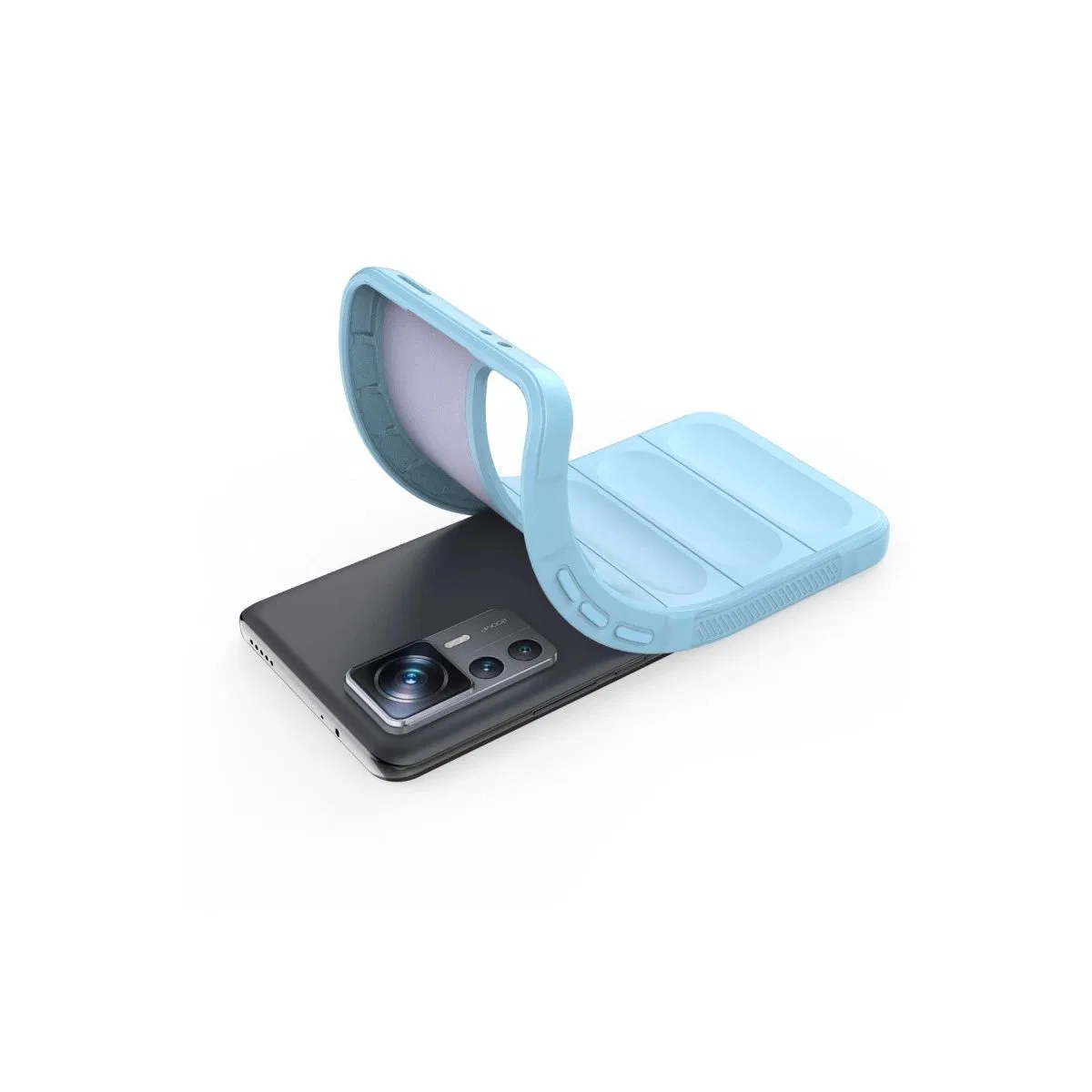 Xiaomi Mi 12t Pro Kılıf Optimum Silikon - Sky Blue görsel 4