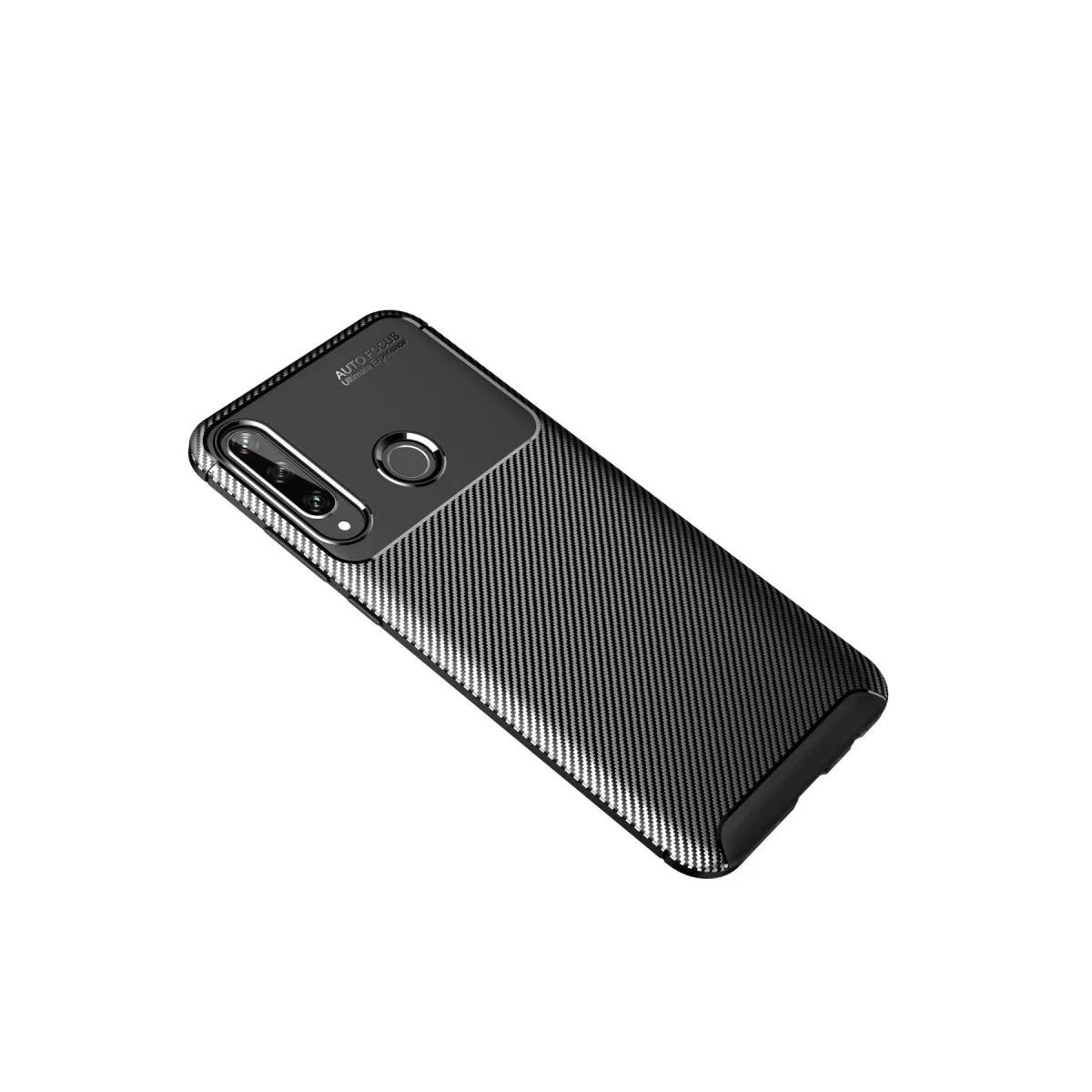Huawei Y6p Kılıf Auto Focus Karbon Kapak - Siyah görsel 2