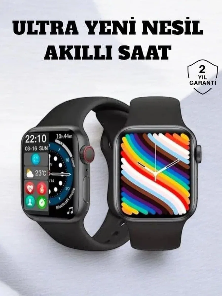 Akıllı Saat iOS ve Android ile Uyumlu Şık ve Çok Fonksiyonlu görsel 2