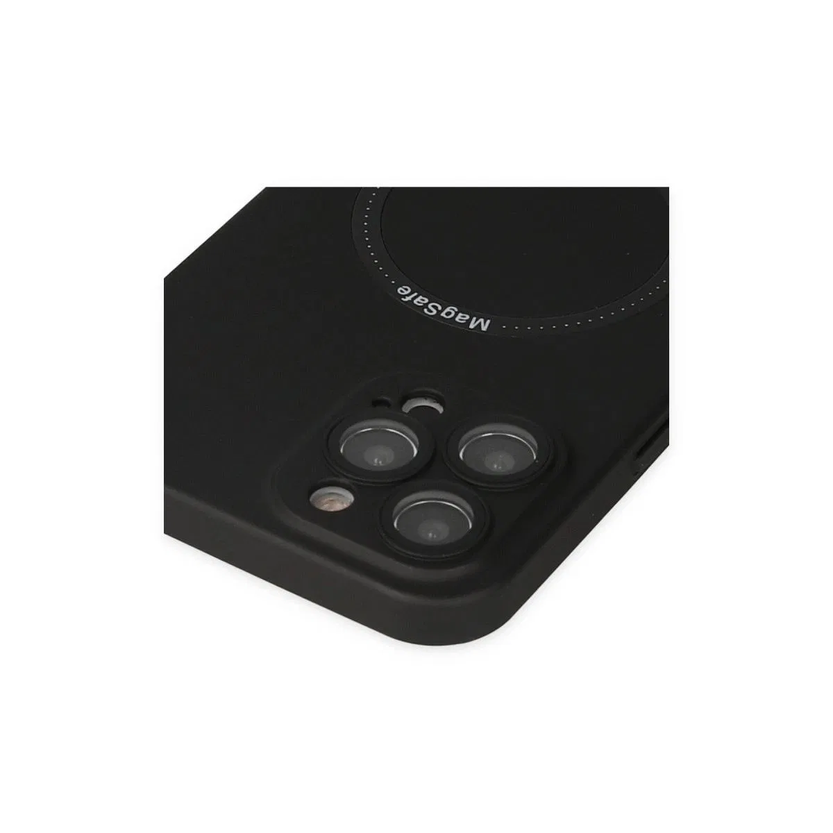 Apple İphone 12 Pro Kılıf Jack Magneticsafe Lens Silikon - Siyah görsel 4