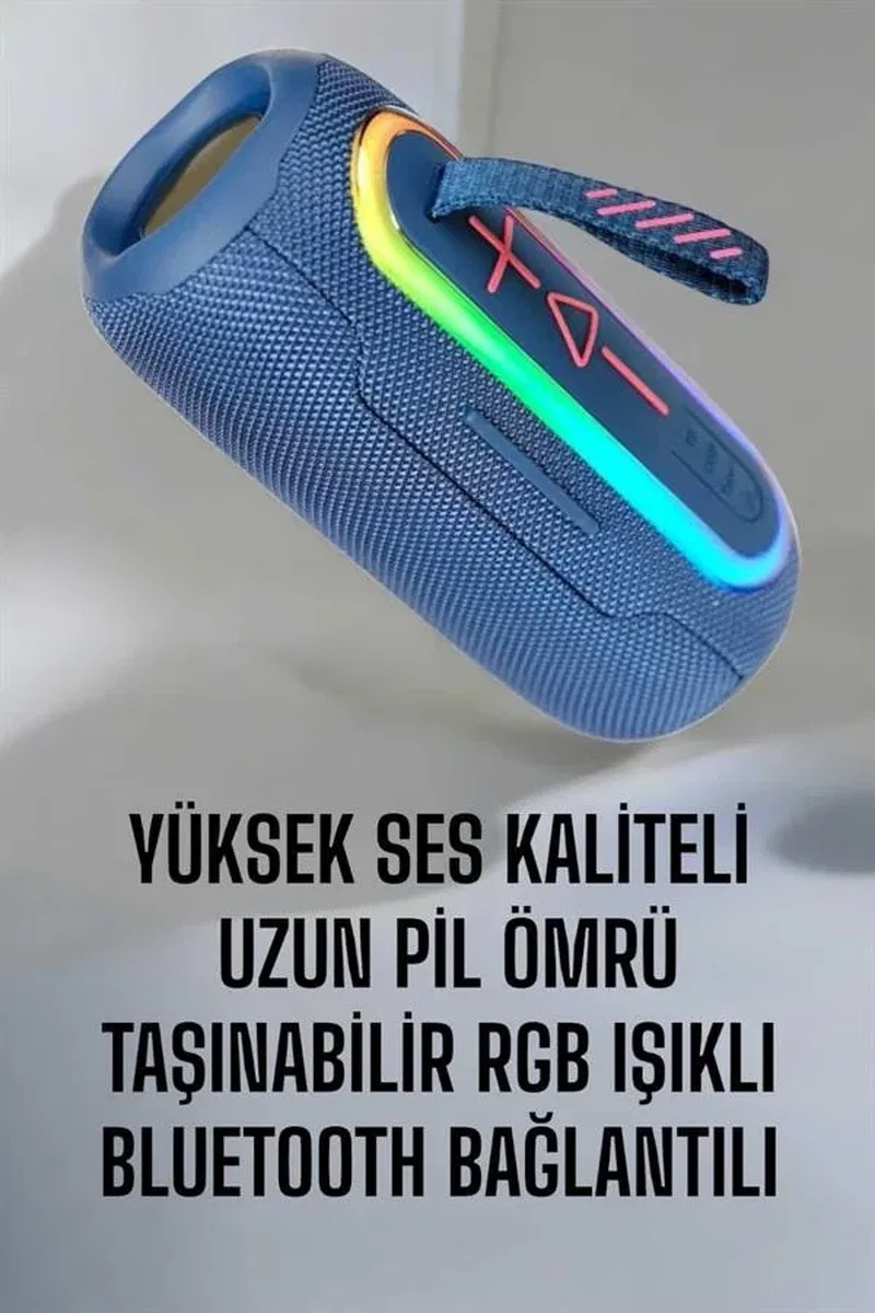 Bluetooth Hoparlör Kablosuz Yüksek Ses Kaliteli Şarj Edilebilir görsel 5