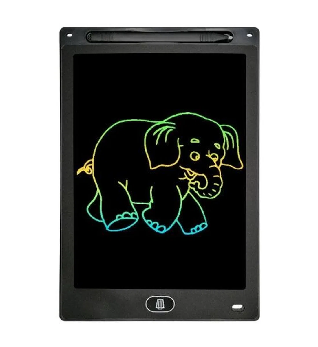 20 Inc Renkli Lcd Grafik Dijital Kalemli Çizim Tableti Yazı Tahta Not Yazma Eğitim Tableti Siyah görsel 6