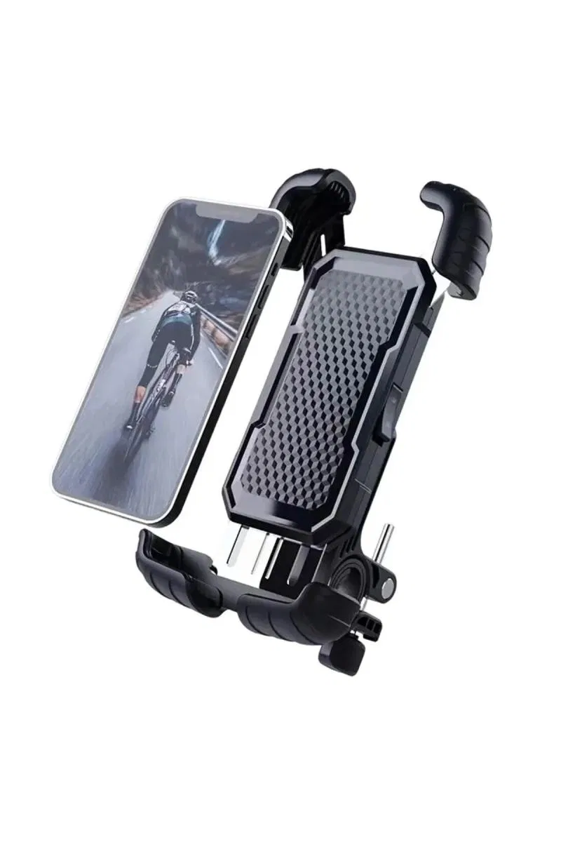 360° Derece Ayarlanabilen Gidon Bağlantılı Bisiklet Motosiklet İçin Abs 4-7. 8″ İnç Telefon Tutucu görsel 2
