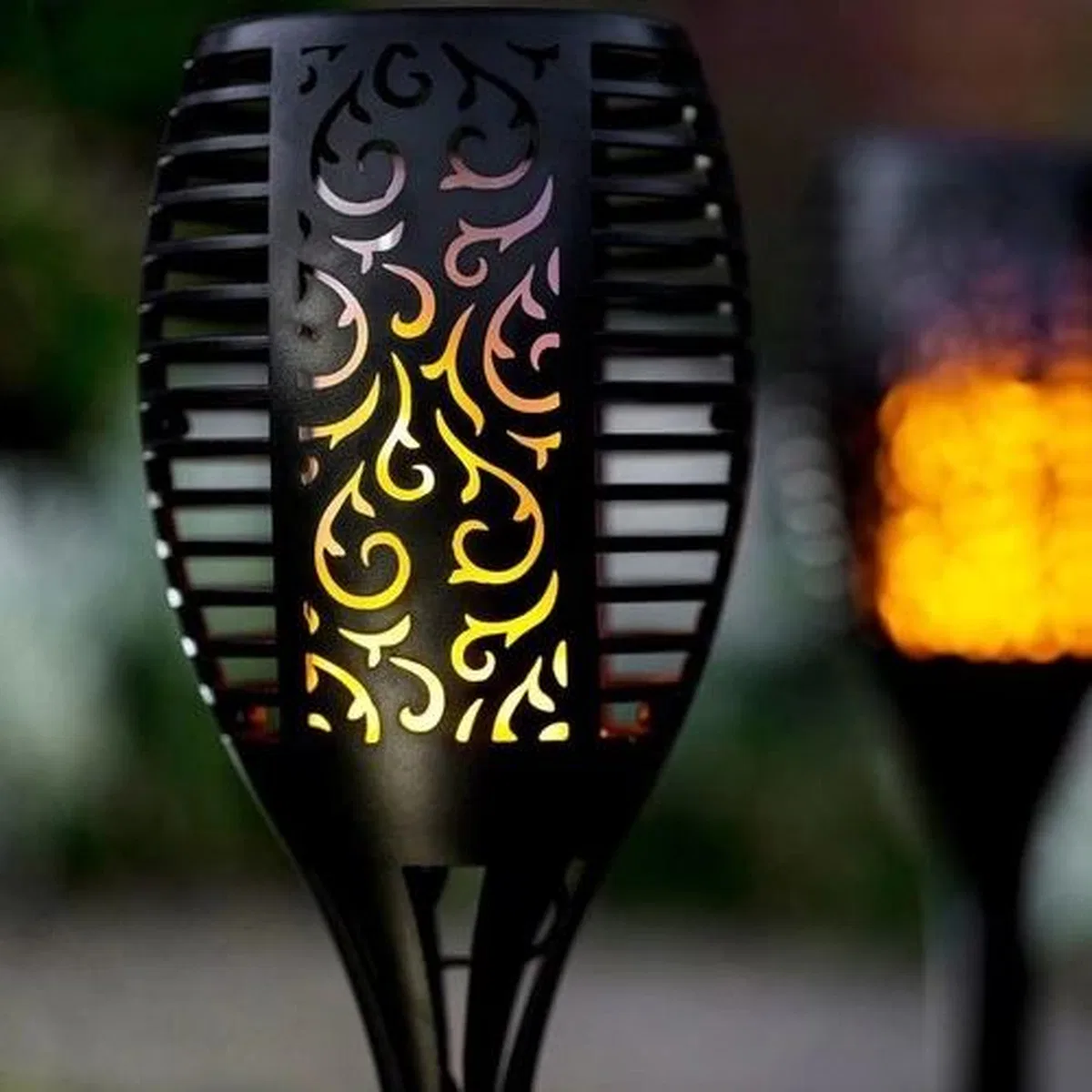 Alev Efektli Solar Bahçe Lambası (51 Cm) görsel 2