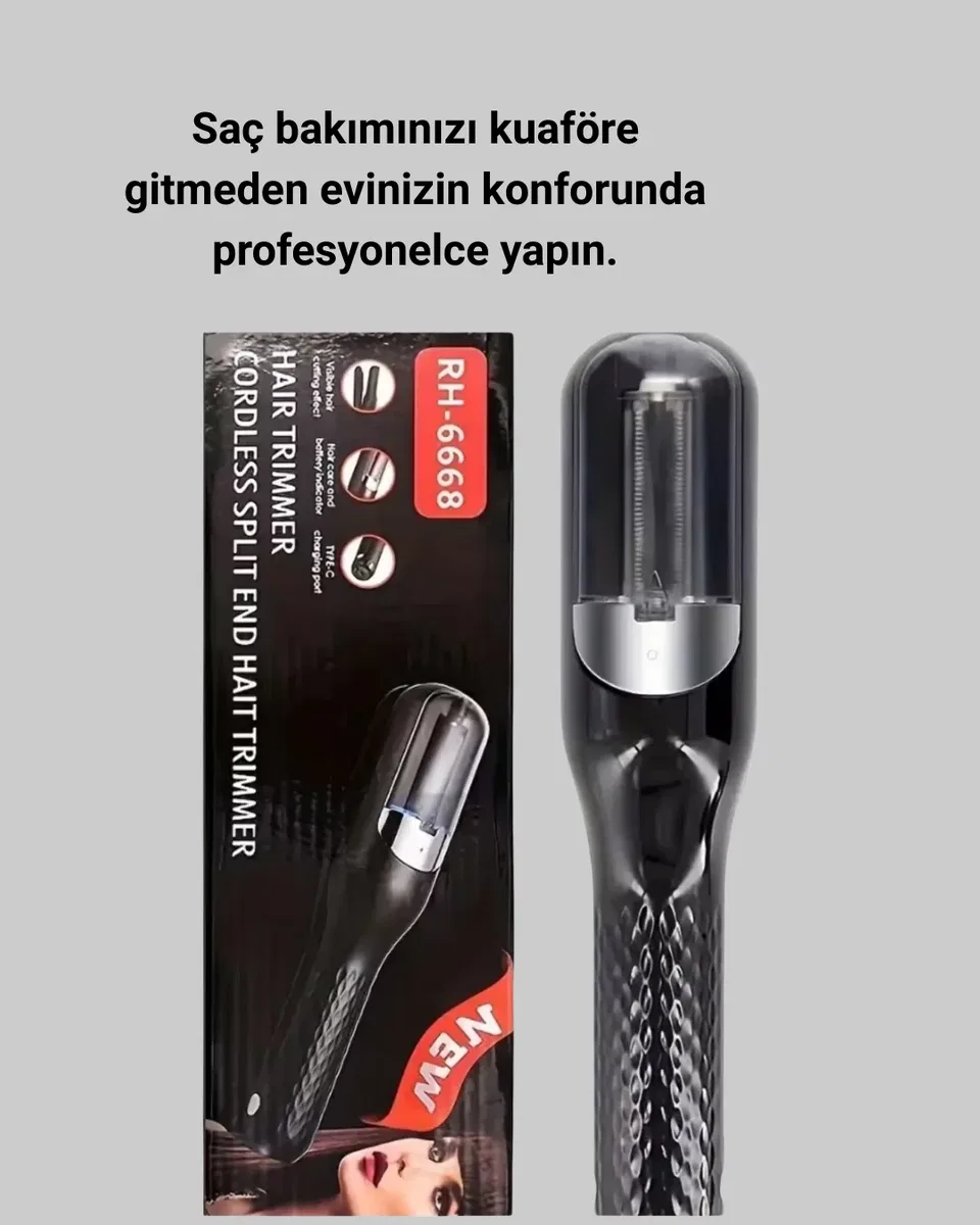 Kablosuz Şarjlı Saç Düzeltici Makine RH-6668 Ev Tipi Bakım Cihazı Yeni Nesil görsel 4